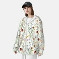 thumbnail image 3 of Balery Wildflower Watercolor Sudadera ligera de manga larga con capucha y protección solar UPF 50+ para hombre y mujer, ideal para pesca y running-Medium, 3 of 7