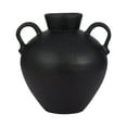 thumbnail image 6 of Modern Terracotta Jug with Handles Vase for Living Room Decor - Home Accents for Bedroom, Office Shelf, and Kitchen Counter Decor - Decorative Flower Vase for Table and House Styling - 16", Black, 6 of 12
