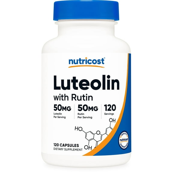 Nutricost Luteolin with Rutin Complex 100mg, 120 Capsules - Gluten Free Supplement