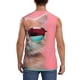 thumbnail image 4 of Balery Cool Cat Pink Sunglasses Camisetas sin mangas para hombre, absorbe la humedad y protege contra el mal olor.-Small, 4 of 7