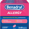Benadryl Ultra Tab Antihistamine Allergy Medicine Tablets 3 Pk. 48 Ct.