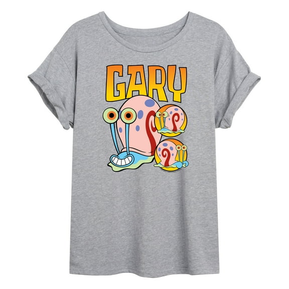 SpongeBob SquarePants - Gary The Snail - Juniors Ideal Flowy Muscle T-Shirt