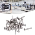 thumbnail image 3 of Flanged Button Head Screws Kit, Chemical Prevention A2-70 Stainless Steel Buttons Heads Socket   Wider Bearing  Perfect Look  For Construction, 3 of 8