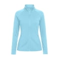 thumbnail image 4 of biudgviw Women's Athletic Jackets Sun Protection Full Zip Long Sleeve Shirts Lightweight Stand Collar Workout Tops with Thumb Hole, 4 of 6