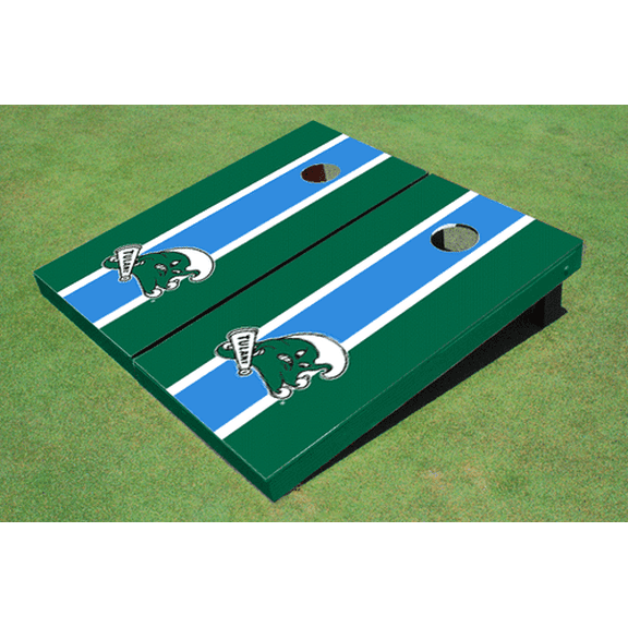 Tulane University Unci and Green Matching Long Stripe Cornhole Boards