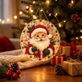 thumbnail image 6 of Christmas Pearl Diamond Art Hanging Ornament Kit, Christmas Pearls Beads Art Craft, Diamond Arts Window Suncatchers, DIY ChristmasSanta Pearls Bead Painting Kit for Home Wall Decor(B), 6 of 7