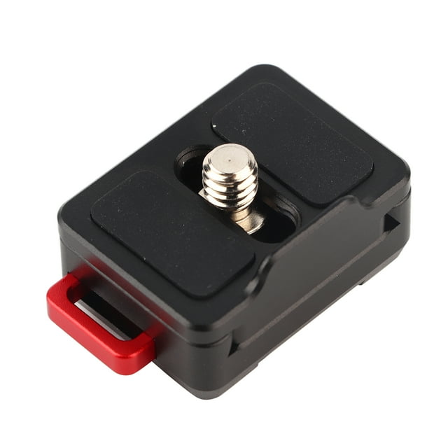 Placa de liberación rápida de Monitor negro de aleación de aluminio, accesorio de fotografía Universal de montaje fijo con tornillo de 1/4 pulgadas