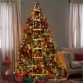 thumbnail image 6 of Christmas Ladder Lights, 10 FT Climbing Santa LED String Lights for Indoor & Outdoor Window Garden Home Decor, 6 of 8