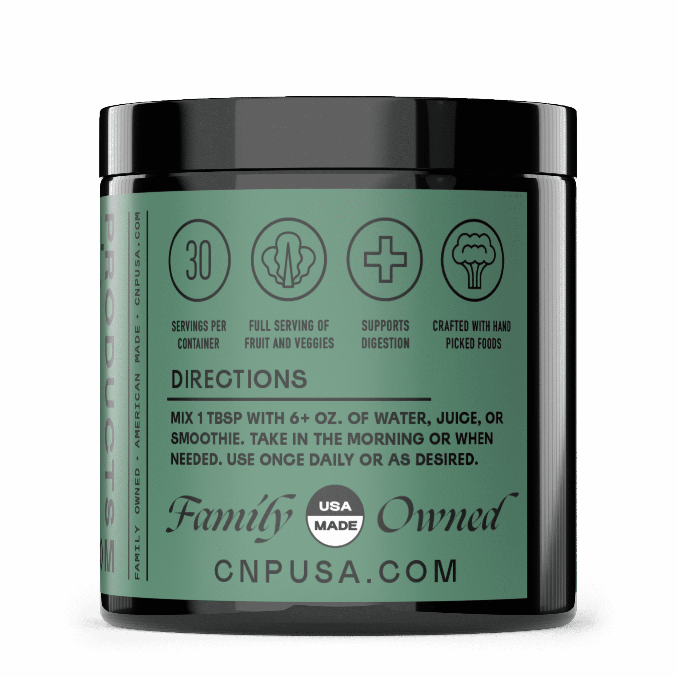 Gut Greens - Amazing Raw Digestive Enzyme Supplements Grass Mix, 9oz, 60 Servings