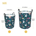thumbnail image 3 of Fotbe Garden Gnomes In Flower Cesto de Ropa con Asas, Cesto Impermeable de Gran Capacidad, Bolsa de Lavado para Dormitorio, Cesto de Ropa con Ruedas y Asas-Small, 3 of 6