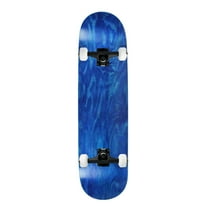 Moose Complete Skateboard Stained Blue 8.25" Black/White Assembled