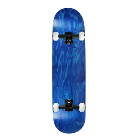 Moose Complete Skateboard Stained Blue 8.0" Black/White Assembled