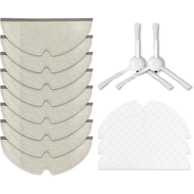 Juego de accesorios de repuesto oso de fresa para aspiradora Dreame F9 8 paños reutilizables 3 paños desechables 2 cepillos laterales