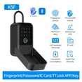 thumbnail image 2 of Bluetooth Fingerprint Key Safe Waterproof Key Storage Lock Box Password Key Box Key Safety Lock Box mounted, 2 of 7