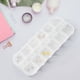 thumbnail image 1 of Caja transparente para almacenamiento de nail art con 12 compartimentos - Organizador de purpurina y joyería de diamantes para viajes, 1 of 9