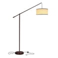 thumbnail image 2 of Brightech Hudson 2 Lampadaire à Arc Suspendu Contemporain avec Ampoule LED, Bronze, 2 of 12