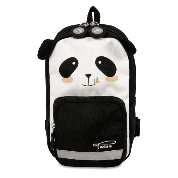 Bandolera TWISE Tots Mini para niños, diseño de panda, tela 600D