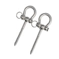 thumbnail image 3 of LOVIVER 2 Pieces Stainless Steel Swing Hangers Antirust Hardware Swing Sets Sandbag Hook, 3 of 8
