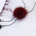 thumbnail image 1 of Elegante suéter de invierno cadena pompón adornos colgantes decoración de joyería para mujer rojo Yinane Collar de suéter cristalino, 1 of 8