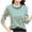 Green, variant on Oplxuo Long Sleeve Striped Shirts for Women Basic Loose Crew Neck Pullover Tops Casual Colorblock Tunic Blouse