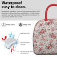 thumbnail image 3 of Lunch Bag Lunch Box for Women Reusable Insulated Lunch Cooler Bags,Large Capacity for Work Travel Picnic,Water-Resistant Pioneer Colorful Floral Lunch Tote Bag Gifts for Woman Mom Red, 3 of 6