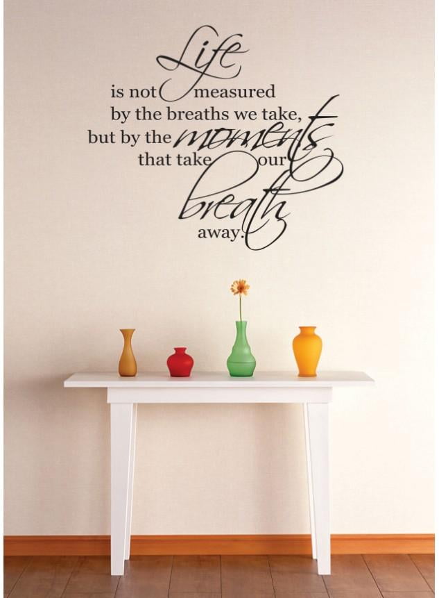 Wall Decals & Murals \u201cLifeis not Measured by..Verse.\u201d