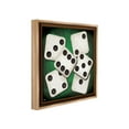 thumbnail image 4 of Stupell Industries Dice on Casino Table Sports Painting Brown Floater Framed Canvas Art Print Wall Art, 18 x 18, 4 of 10