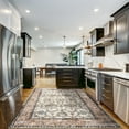 thumbnail image 4 of Wondo Low-Pile Vintage Carpet, Boho Area Rugs for Living Room Bedroom Kitchen, Tan, 4' x 6', 4 of 8