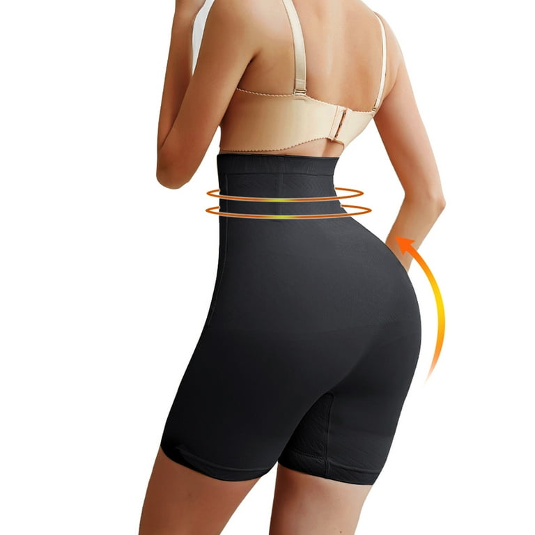 iOPQO Panties For Women Lady High Waist Trainer Tummy Control Thong  Seamless Underwear Shaper Shapewear Black + 3XL 