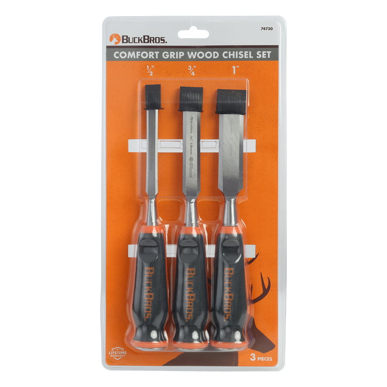 Buck Bros 3-Pack Woodworking Chisels Set
