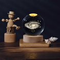 thumbnail image 5 of 3D Galaxy Crystal Ball Lamp Lasers Engraving Night Light with Wooden Base for Bedroom Decor, Holiday Gifts, 5 of 5