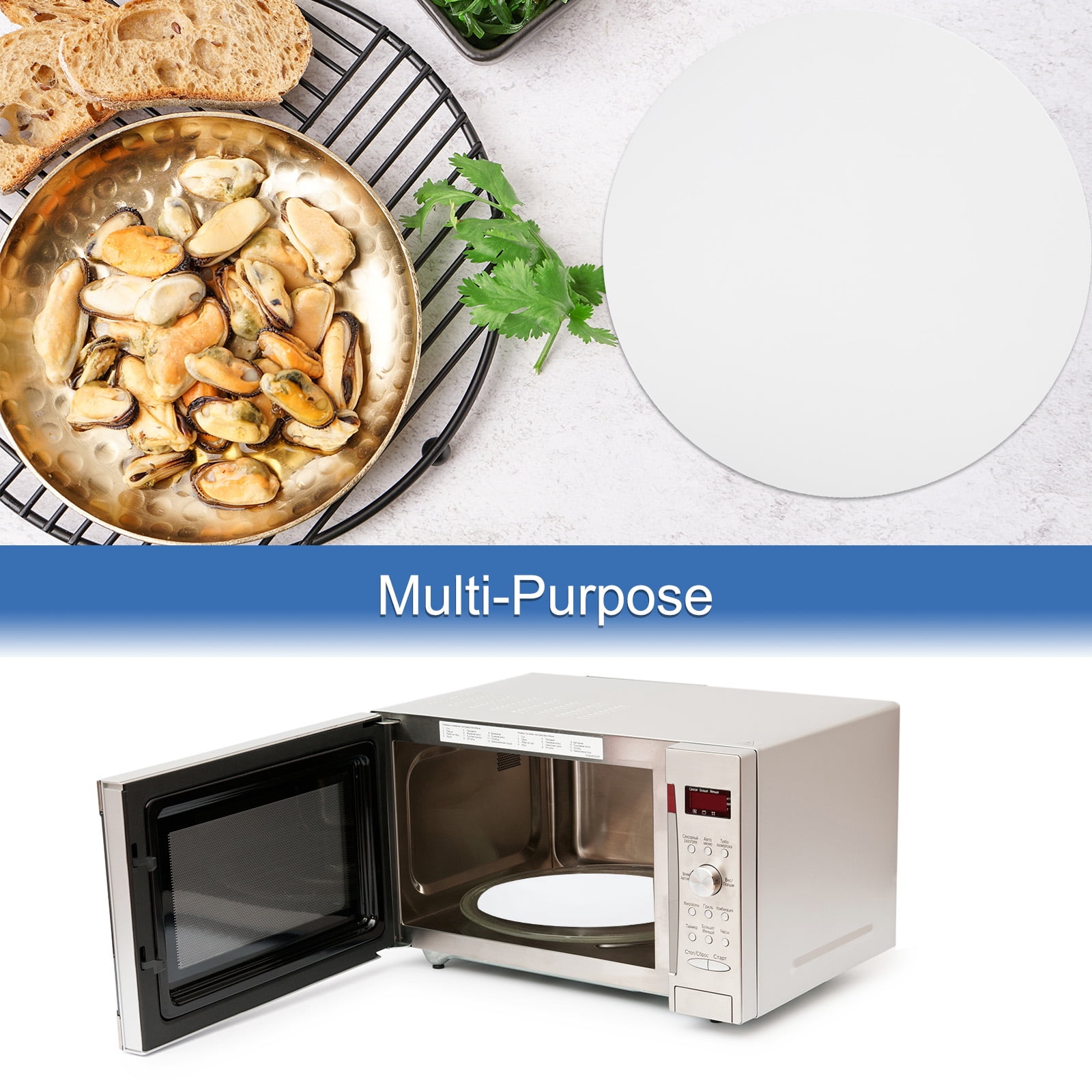 Unique Bargains Heat Resistant Oven Mat, Multi-Purpose Hot Pad, Dishwasher Safe White