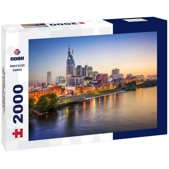 Noah Jigsaw Puzzle Nashville, Tennessee, USA downtown skyline on the Cumberland River 2000 pieces