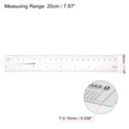 thumbnail image 2 of Unique Bargains Flexible Ruler 8 Inch 0.1mm Scale PET Plastic Covered Film Straight Ruler, 2 of 6