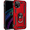 Red, variant on Entronix Heavy Duty Case Designed for iPhone XR, Rotating Ring Protective Cover, Navy