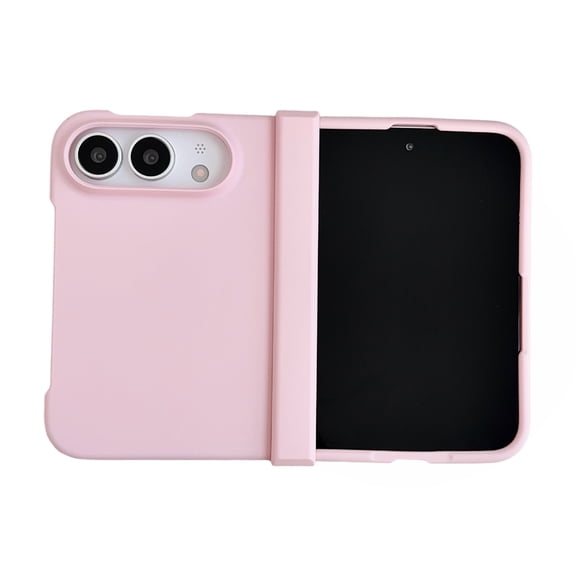 Lunvic Case for Apple iPhone Duo, Matte Hard PC Slim Lightweight Shockproof Folding Protective Cover, Pink