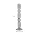 thumbnail image 4 of Decorative Bubble Taper Candle Holder for Home Decor - Contemporary Smoked Glass Candlestick Holder for Table Centerpieces - Sleek Candle Stand Holder for Entryway or Living Room Decor - 14", Black, 4 of 12