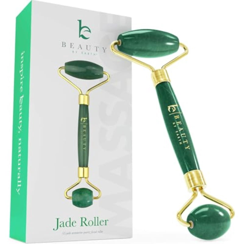 Facial Jade Roller Facial Massager with Eye Roller for Fine Lines and Puffiness