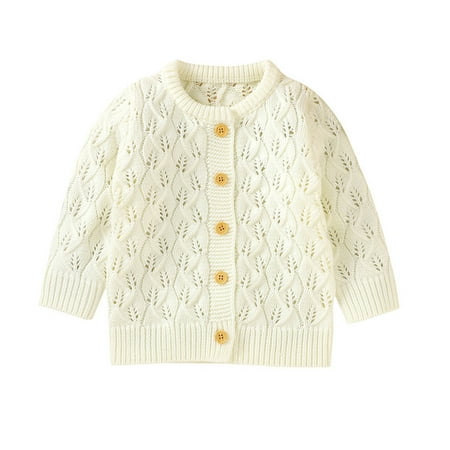 

Sales Honeeladyy Newborn Infant Baby Girl Boy Winter Fall Solid Color Jacket Warm Button Coat Knit Outwear Sweater Back to School