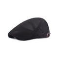 thumbnail image 1 of Gorro de verano de malla transpirable para hombre, boina ajustable, gorra plana de taxista, gorra plana de malla para hombre, gorra de vendedor de periódicos de verano transpirable, gorra, 1 of 6