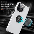 thumbnail image 2 of JTCASES for iPhone 14 Pro Max Case, Car Mount Bracket 2-layer Hybird Shockproof PC TPU Anti-fall Slim Fit Lightweight Magnetic Cover for iPhone 14 Pro Max（6.7" 2022) - Silver, 2 of 7