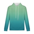 thumbnail image 6 of Cmfcve Men's Sports Sweatshirts Gradient Color Streetwear Pullover Hoodies Long Sleeve Round Neck Hooded Jacket Top, 6 of 6