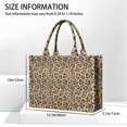thumbnail image 3 of Large Capacity Tote Bag,Brown and Black Leopard Print Handbag Fashion Luxury Tote Bag,15.7"x13"x 5.1" Inches,Laptop Compatible, 3 of 6