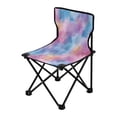 thumbnail image 2 of 600D Oxford Camping Chair Portable Foldable Chair Supports 220 lbs for Picnic, Fishing, Backpacking Watercolor Powder Blue Pattern, 2 of 8