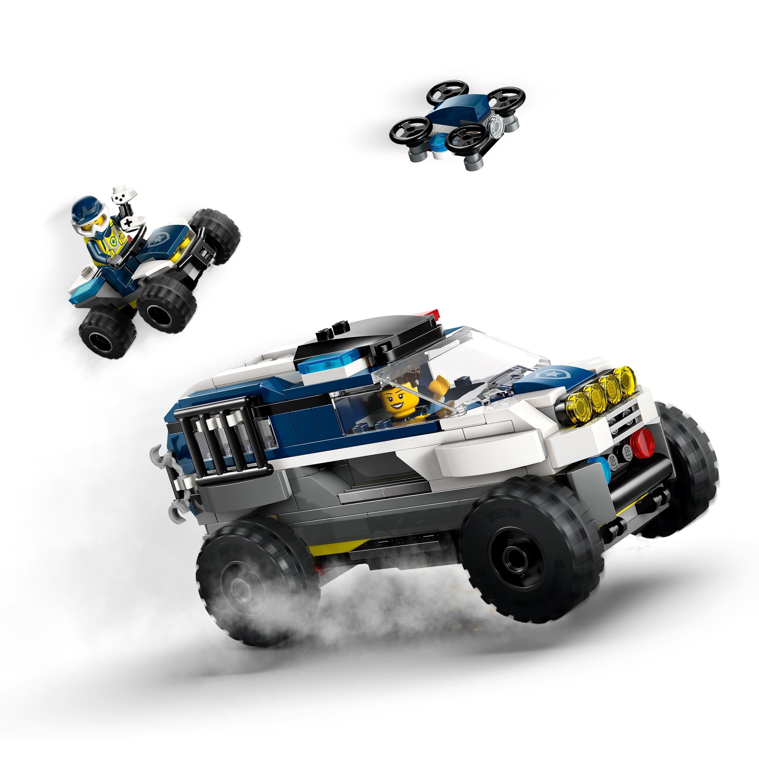 LEGO City Great Vehicles La poursuite en voiture de police tout-terrain 60449 Ensemble de construction (467 pièces)