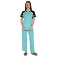 thumbnail image 1 of Inkmeso Solid Sleepwear Pajama Set For WoMen's Raglan Sleeve Nightwear Pj Loungewear Sets, 1 of 7