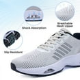 thumbnail image 2 of AHUSIR Men's Tennis Running Shoes Breathable Athletic Training Walking Sneakers for Gym Jogging Sports US 7-13, 2 of 8