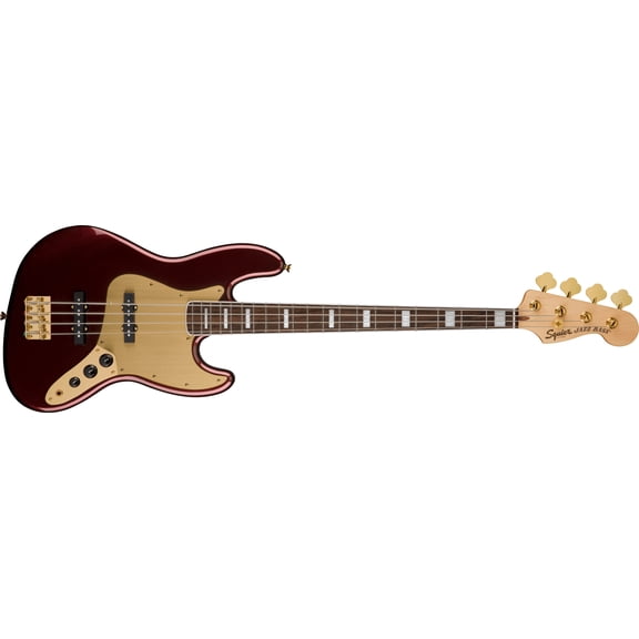 Pre-Owned Squier 40th Anniversary Jazz Bass, Gold Edition (Olympic White)