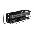 thumbnail image 3 of Luzkey Griddle Rack BBQ Grill Storage Organizer Tool Holder Easy Install Wall Mount Side Shelf Seasoning Storage Rack for Restaurant, 3 of 8