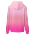 thumbnail image 4 of VEKDONE Junior Sweatshirt Zip Up Fall Sweatshirt for Women Autumn Pullover Tops Drawstring Hoodies Long Sleeve Graphic Sweatshirt ZA Pink Large, 4 of 4